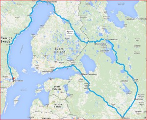 2015 Nov - Russia route map