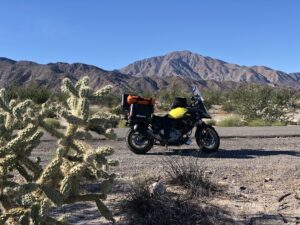 Baja California, Mexiko med motorcykel.